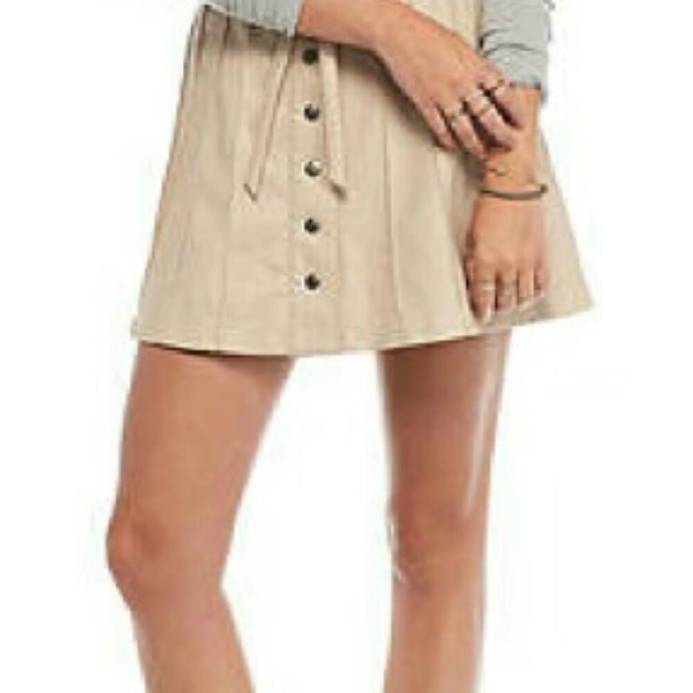 FP NWT $128 Vegan Leather Skirt sz 2